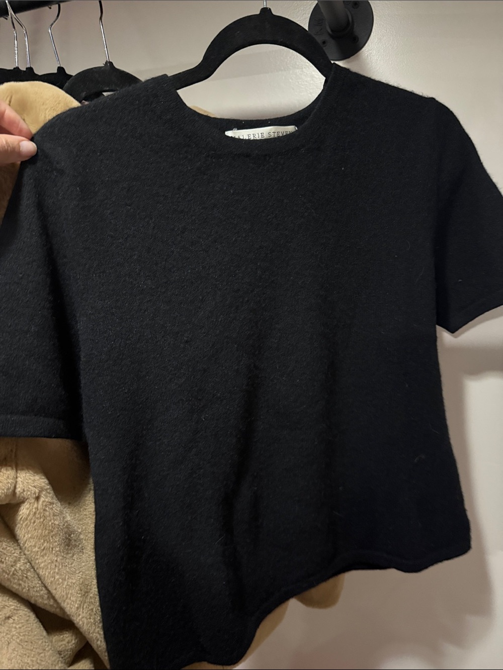 Valerie Stevens Black Short-Sleeve Knit Top for Kids